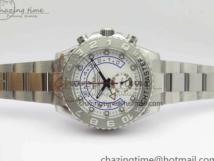 MiroTime 1218 Breathable YachtMaster II 116689 SS JF 1:1 Best Edition White Dial Blue On SS Bracelet A 3578